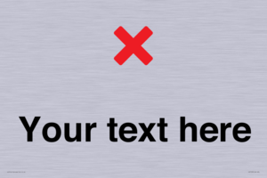 Custom plain background, red cross sign